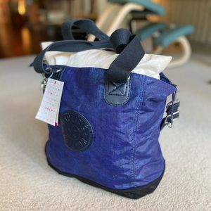 New Kipling purple iridescent bag